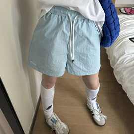 速干 ins彩色多巴胺海岛沙滩短裤百搭夏季宽松运动休闲裤薄款纯色