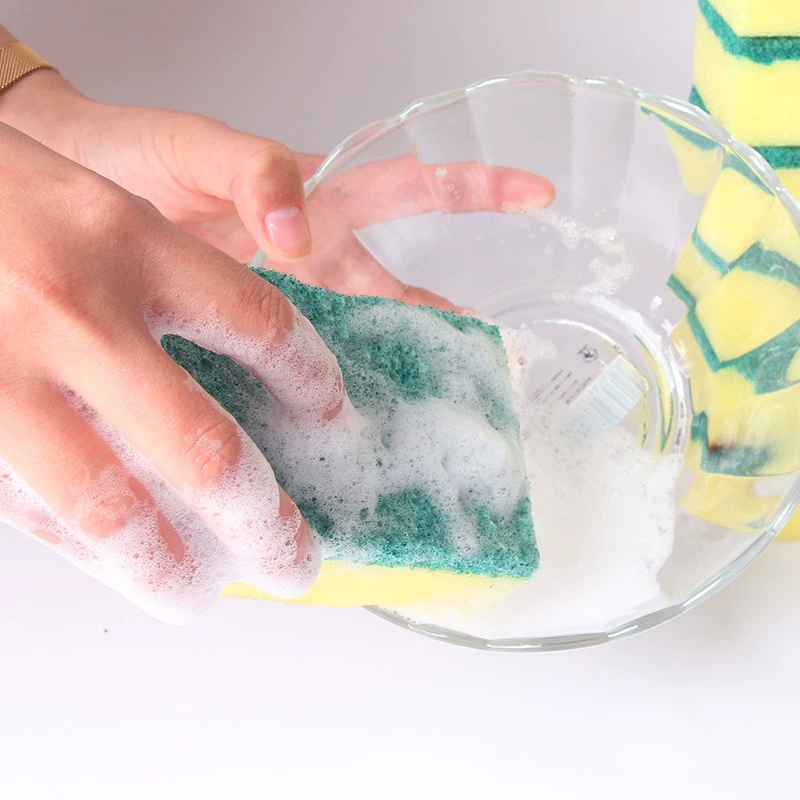 Стиральный губка для мытья посуды Wipe Hundred Clean Cloths Cleaning Night Magic Power Wipe Bowl Wash Pot and Brush Bowl Bowl Sponge Kitchen Cotton