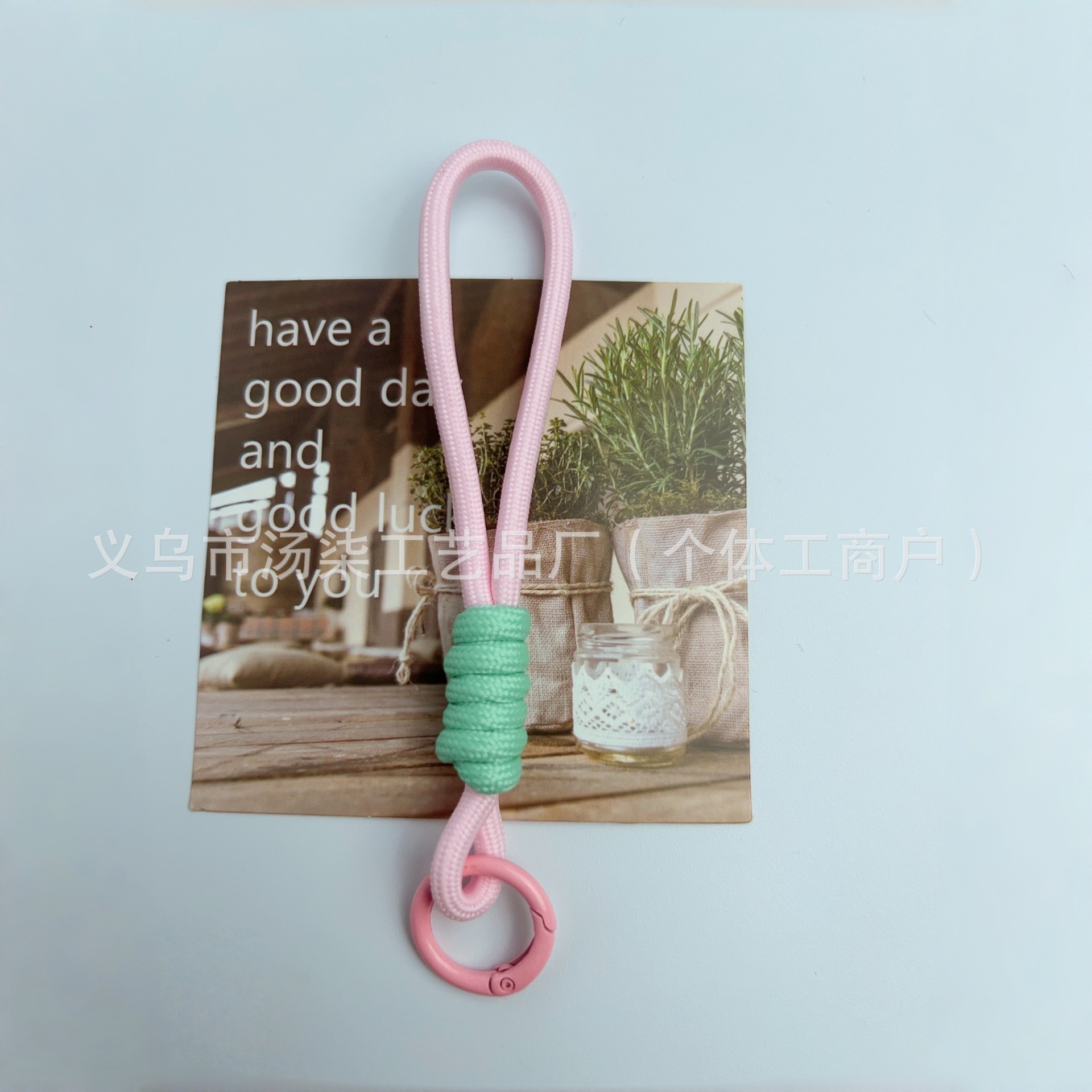 Fabricante directo para la explosión creativa del teléfono móvil cuerdas muñecas tarjeta de taza de agua bolsas de llaves cuerdas trenzadas accesorios