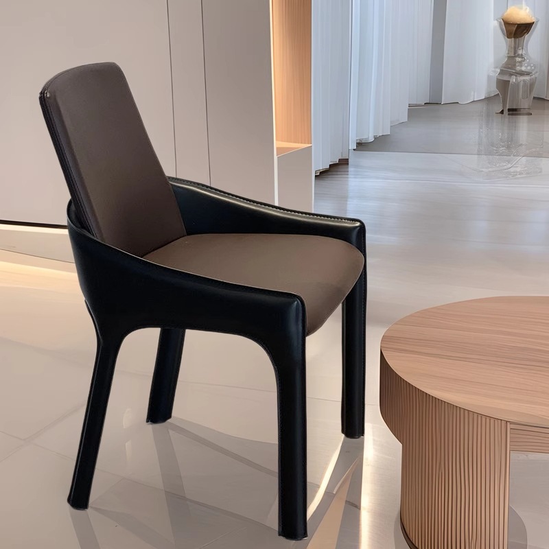 Manufacturer Wholesale Simple Dining Chair Italian Light Luxury Soft Chair Home Modern Back Chair Hotel Restaurant Dining Table and Chairs