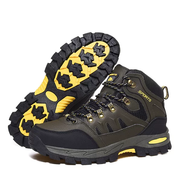 2025 Cross-Border Export Amazon Independent Station Outdoor Sports Autumn and Winter High-Top Outdoor Hiking Shoes Plus Size Couple Models