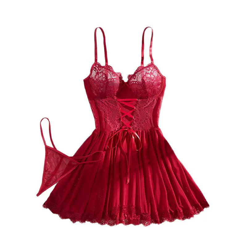 YSexy lingerie women's mesh nightgown 性感女士网纱睡裙25015