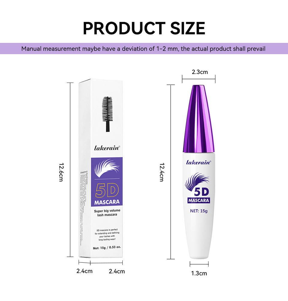Lakerain Colored Mascara Long Curly eyelash Base Cream undefined