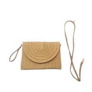 2022 New Hand Shoulder Paper Woven Women's Bag Simple Fashion Street Trend Internet Celebrant Summer