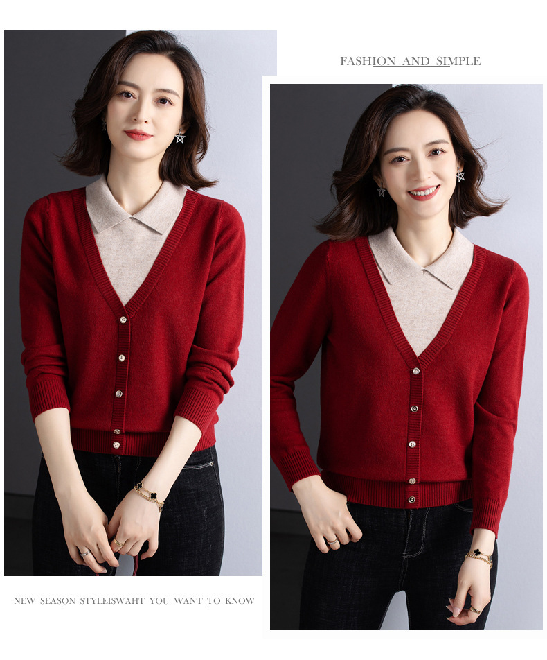 E6087 1040K ÁO LEN NỮ TAIRYA ÁO LEN CẢ BỘ 2 MÓN MÙA XUÂN THU ĐÔNG KÍN CỔ TRÔNG TRẺ HƠN TUỔI THỜI TRANG NỮ G03 SẢN PHẨM MỚI