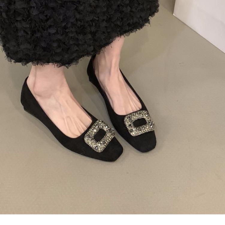 블랙 [플랫 바닥] 블랙 록 버클