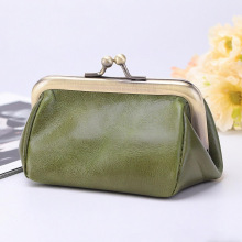 跨境热销女士零钱包纯色便携百搭多功能收纳包真皮包包女包化妆包