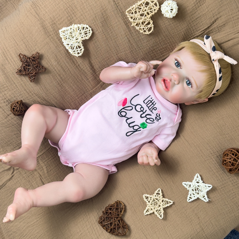 Fuerte compañía transfronteriza de muñecas caseras, muñecas nacidas, 55 cm de suministro de muñecas vivientes.