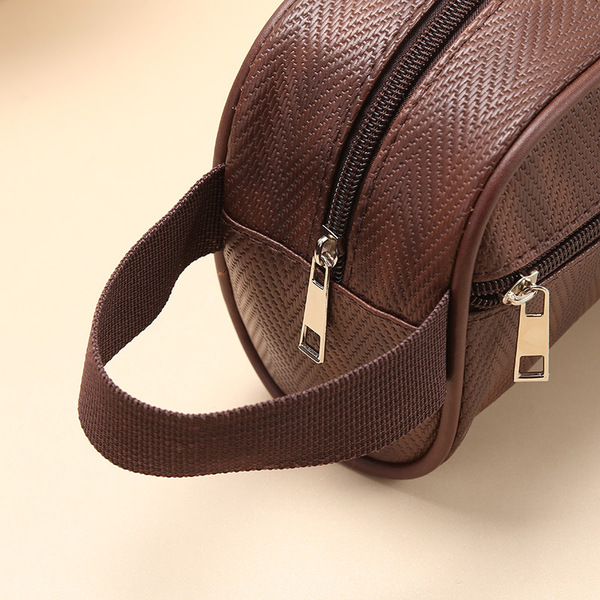 Waterproof capacious universal cosmetic bag PVC for men and women