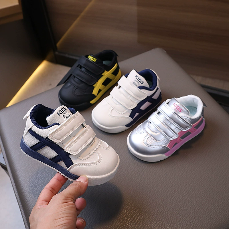 Детская обувь Весенний и Осенний Новый стиль Детская спортивная обувь для девочек Детская обувь для бега Кожаная обувь для мальчиков