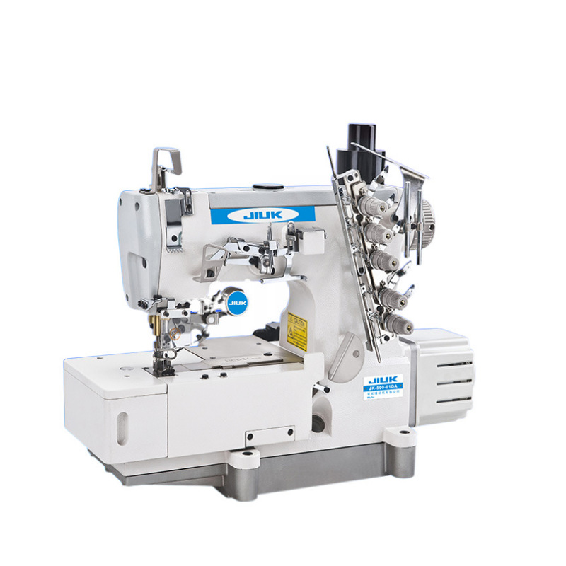 JK-500 máquina automática de corte de hilo máquina de coser de la computadora tres aguja cinco hilo de corte máquina de coser industrial Coche