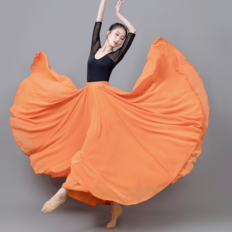 ◐Orange 720-degree double-layer swing❃