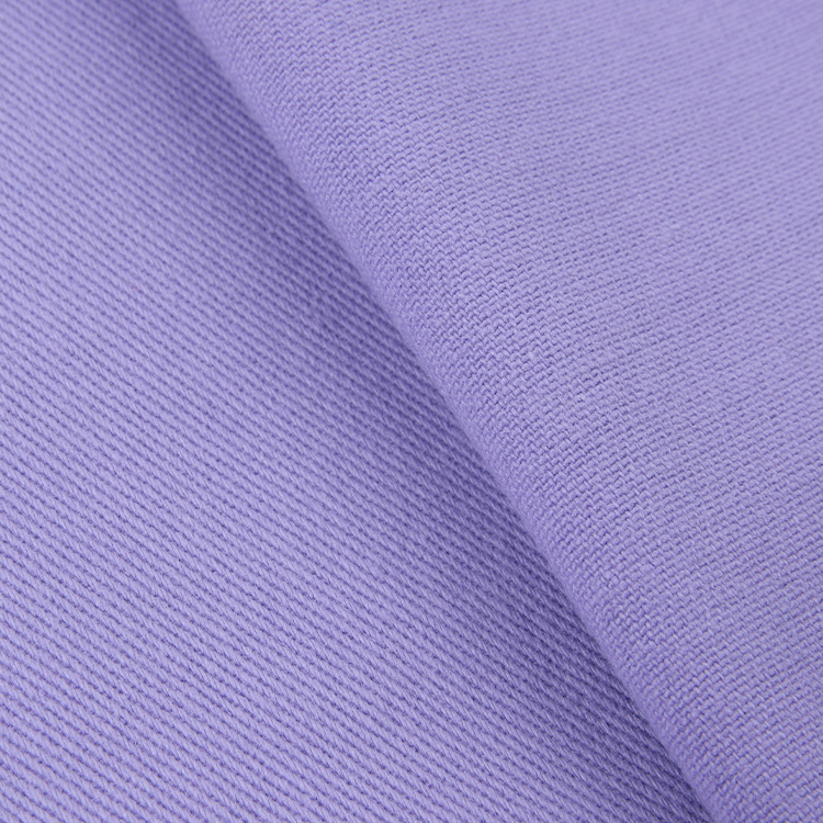 Textil de alta calidad 300gsm tela elástica de algodón tejido suave de color sólido
