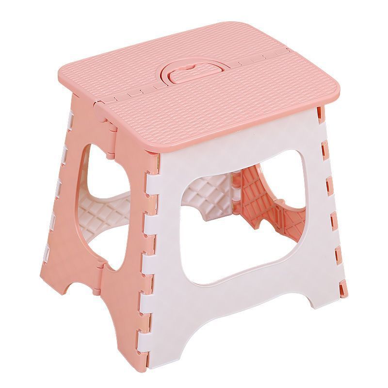 Taburete plegable de plástico grueso simple para niños Maza banco pequeño plegable para el hogar para adultos taburete de pesca portátil al aire libre