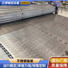 不锈钢冲孔链板果蔬茶叶烘干清洗输送带油炸耐高温金属链板传送带