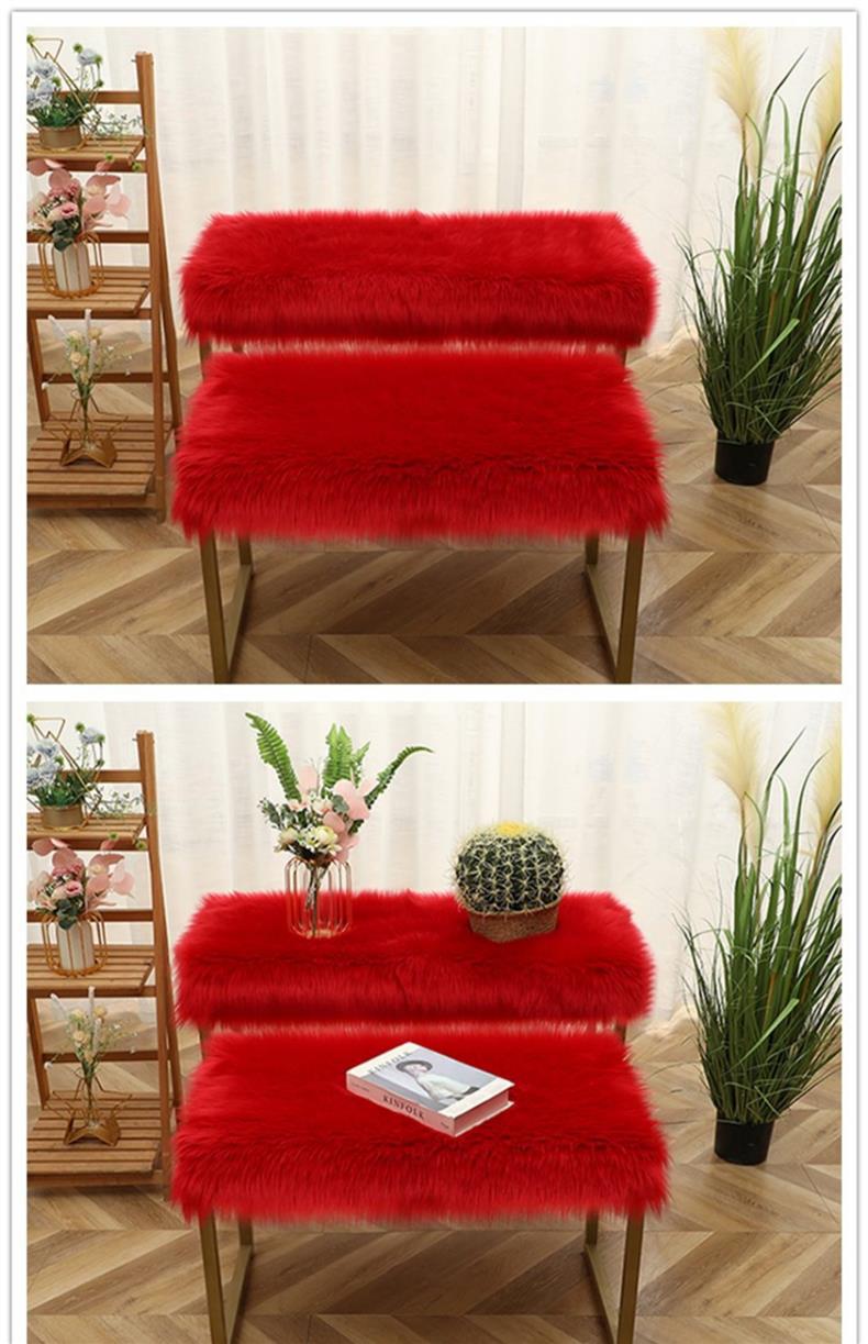 Audio Display Cabinet Fur Mat, Dressing Table Fur Mat, Floor Mat, New Year's Silk Wool Carpet, Room Floor, Computer Desk Fur Mat, Kang