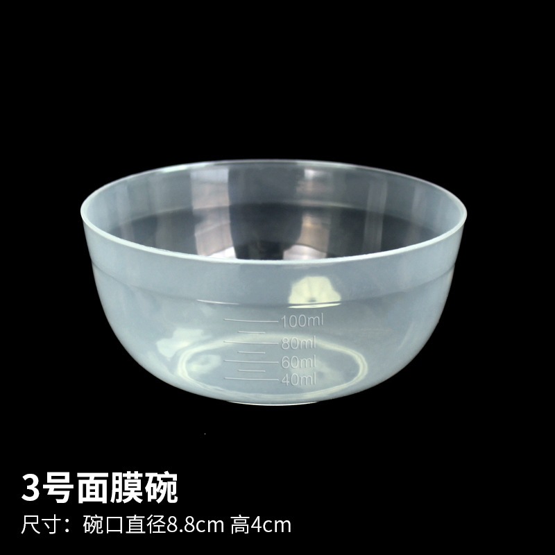 Herramientas de máscara facial 3 # máscara facial bowl varilla de máscara de maquillaje bowl de plástico varilla de plástico cuchilla de raspador de belleza