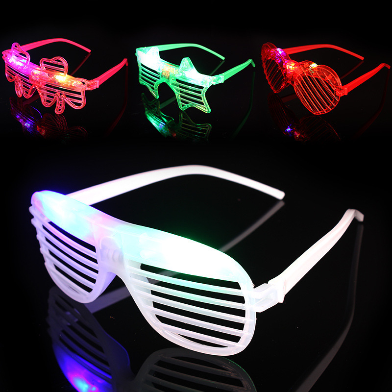 Obturas luminosas gafas LED parpadeo obturas bar accesorios hojas gafas de luz fría atmósfera juguetes al por mayor