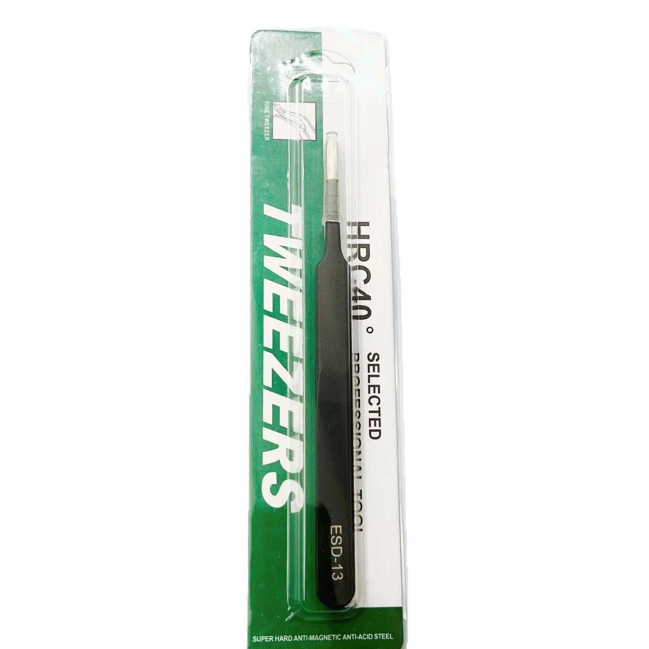 Tweezers stainless steel, 1.5mm, 2mm