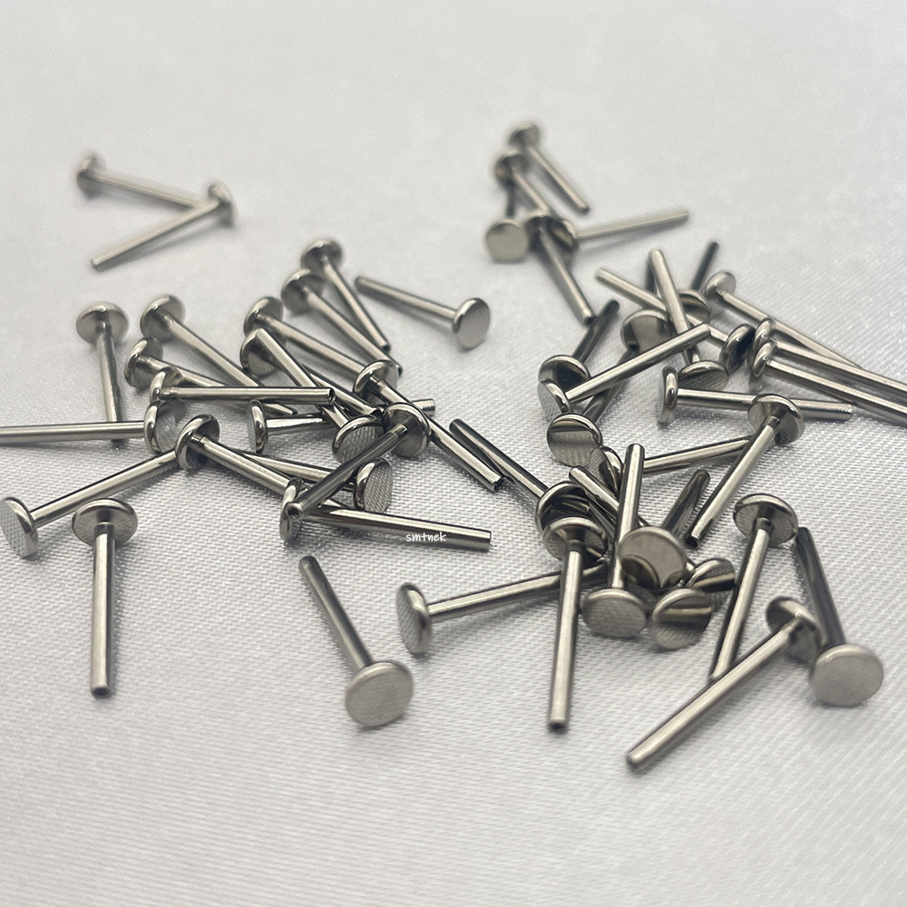 Smtnek astm F-136インプラントグレードチタン合金内歯リップスティックピアスロッドアクセサリーアクセサリー