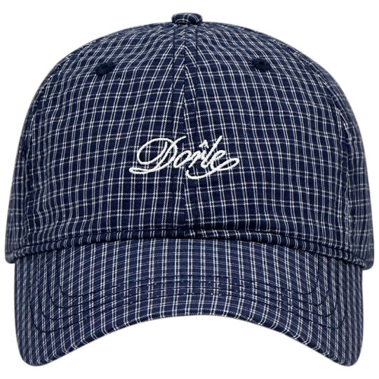 South Korea New Plaid Letter Embroidered Duck Tongue Hat Men's and Women's Summer All-match Wide Brim Soft Top Baseball Cap for Small Face
