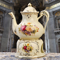 European-style ceramic tea set coffee pot cups and plates, British-style afternoon tea, large capacity household cold and hot water pot, wedding gift