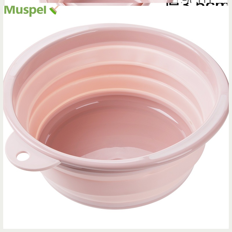 Wholesale outdoor medium basin folding water basin portable vegetable sink travel dormitory storage kitchen round basin plastic