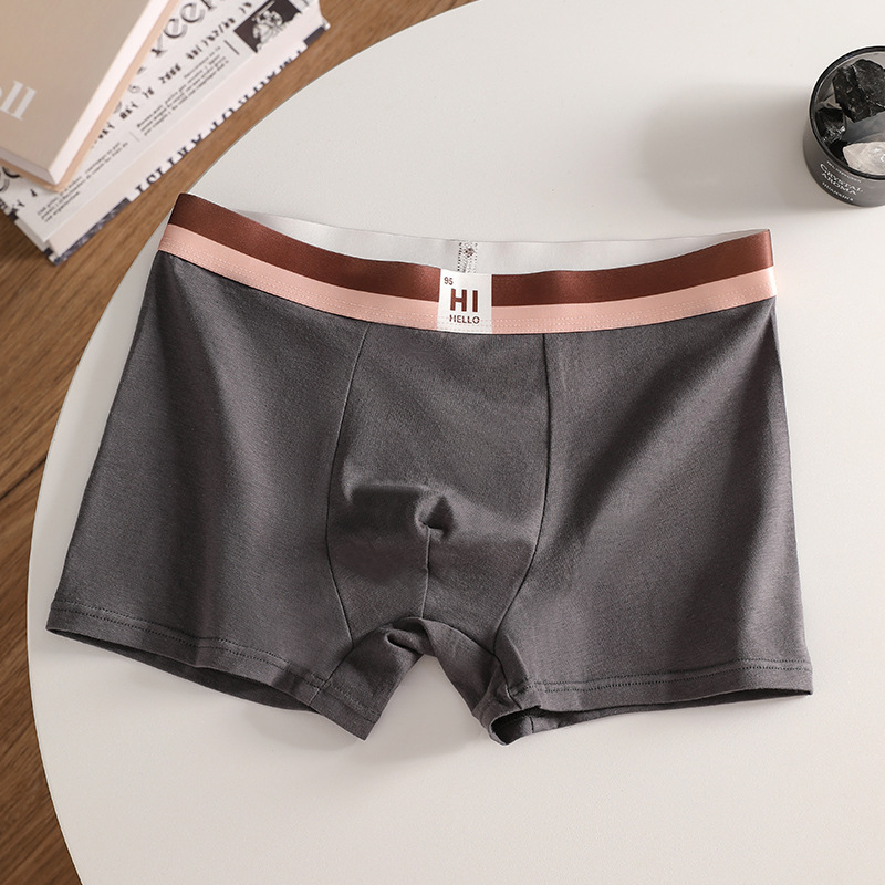 Hombres algodón moda algodón antibacteriano entrepierna grafeno suelta pantalones de calzado transpirables sin marcas