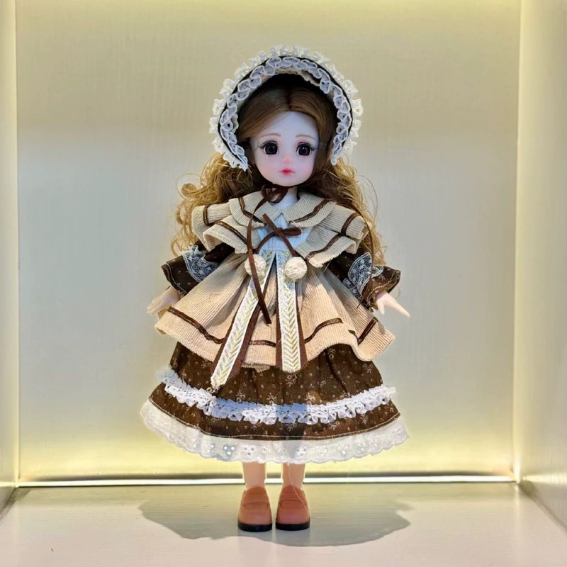 Платье-лоли для BJD кукол 30 см комплект с юбкой для полных кукол
