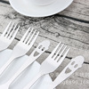 Children's fruit fork stainless steel home use, dessert tableware, wholesale