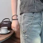 金银双层小众撞色腰链