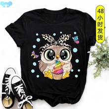 New Tops Trend Cute Owl Women Print Harajuku Ladies T-shirt