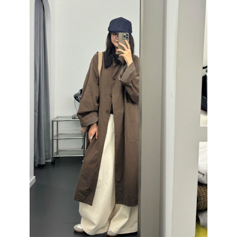 中长款爆款风衣外套女2025年春秋新款小个子韩系高级感英伦风休闲|undefined