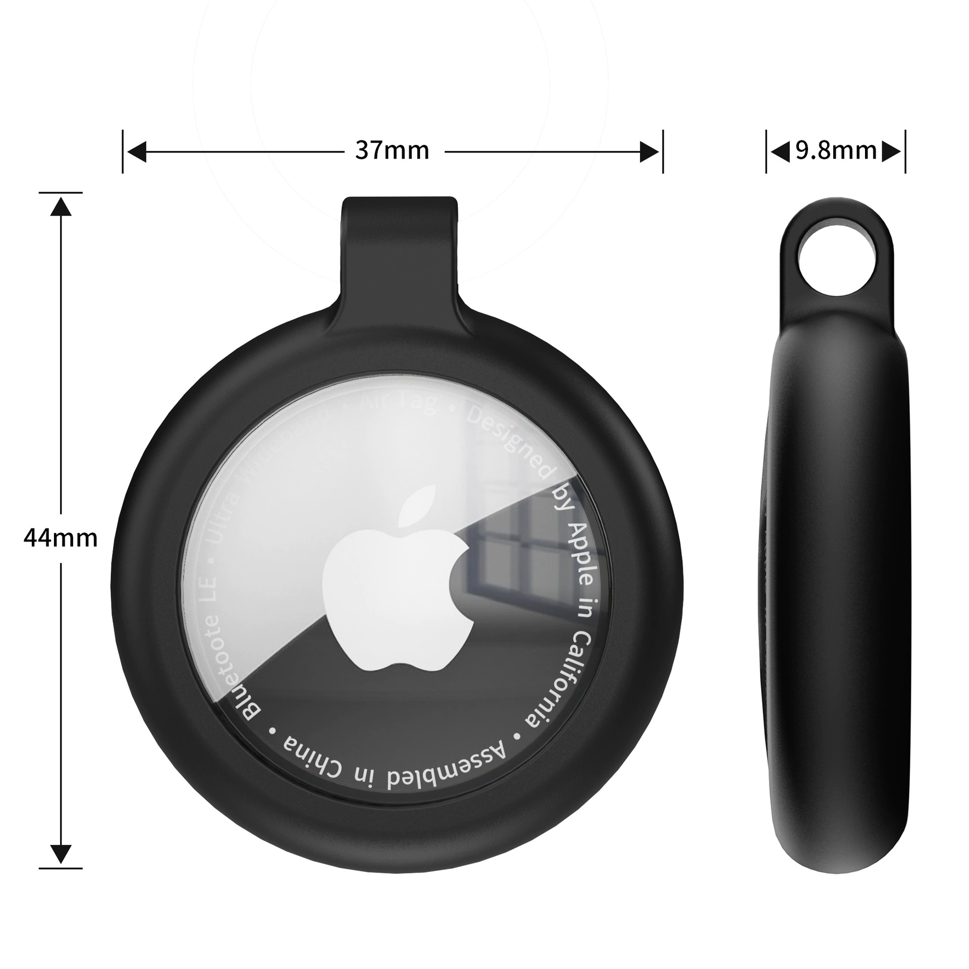 Подходит для Apple's AIRTAG защитный чехол защитное покрытие из TPU двух в одном углеродное волокно