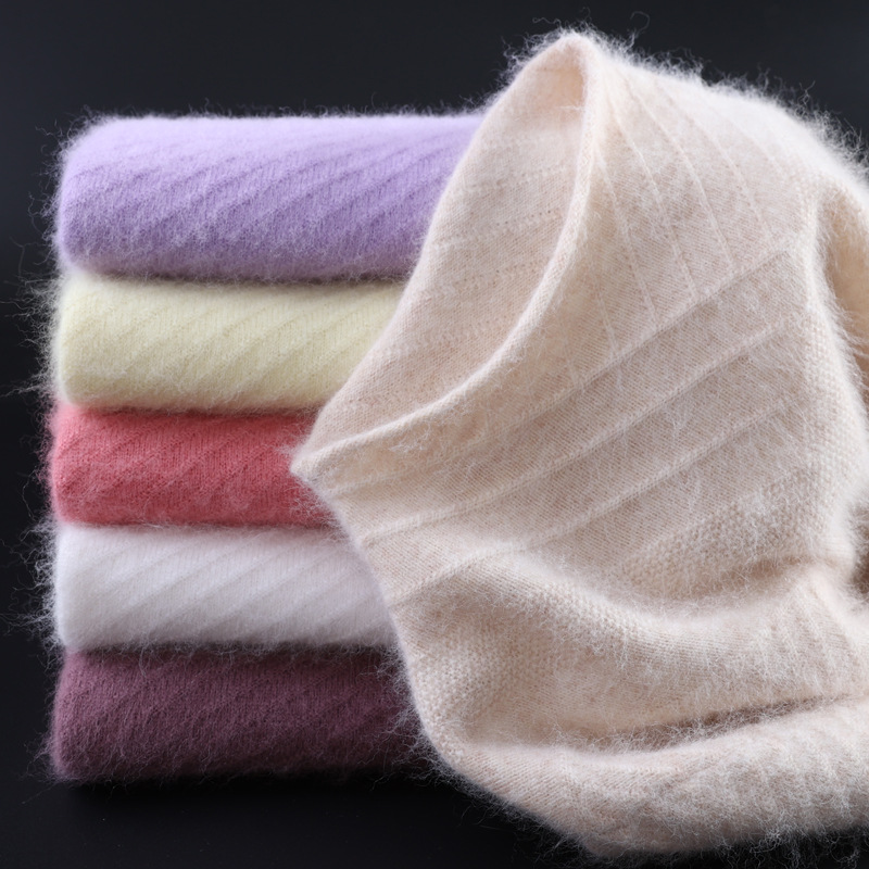 New autumn/winter women's mink cashmere sweater, high neck cashmere sweater, versatile solid color wool sweater, slim fit base layer