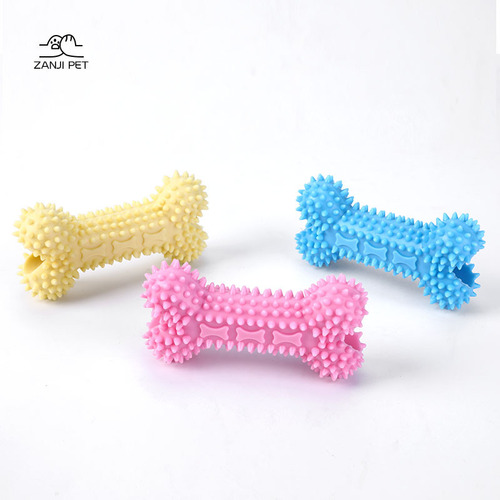 Wholesale Pet Supplies Dog Toys TPR Bone Chewing Toy Durable Chew Bone Tooth Cleaning Bone Dog Toys 