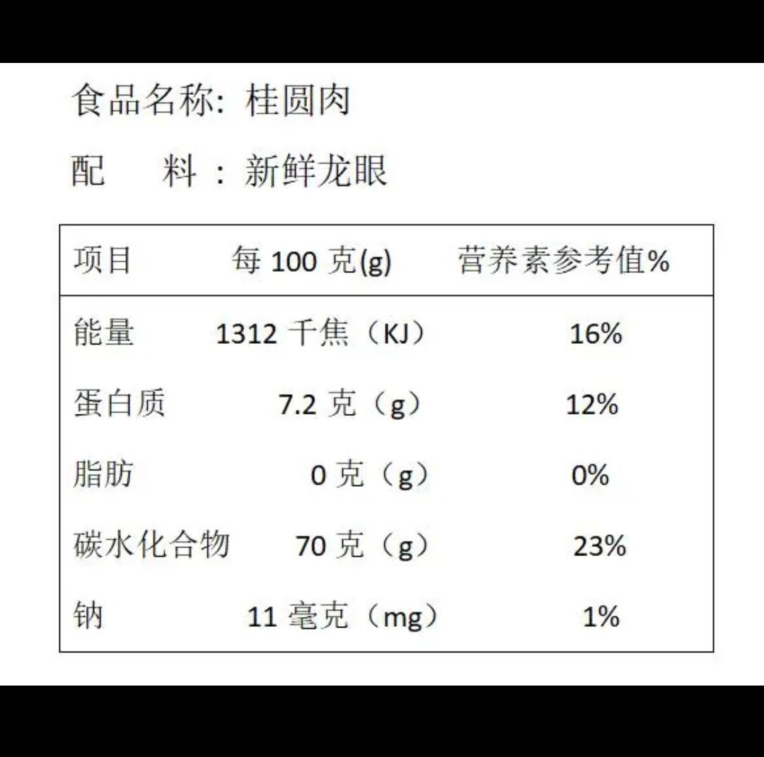 Dried Longan Fruit Meat Yuan Rou Seedless Old Tree Gaozhou 1000g Herbal Tea and Soup Ingredient details