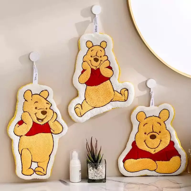 Cute Cartoon Bear Hanging Hand Towel Kitchen Bathroom Thickeneded Water-Absorbent Quick-Drying Towel Rag Kidsren's Handkerchief Cute Cartoon Bear Hanging Hand Towel Kitchen Bathroom Thickeneded Water-Absorbent Quick-Drying Towel Rag Kidsren's Handkerchief