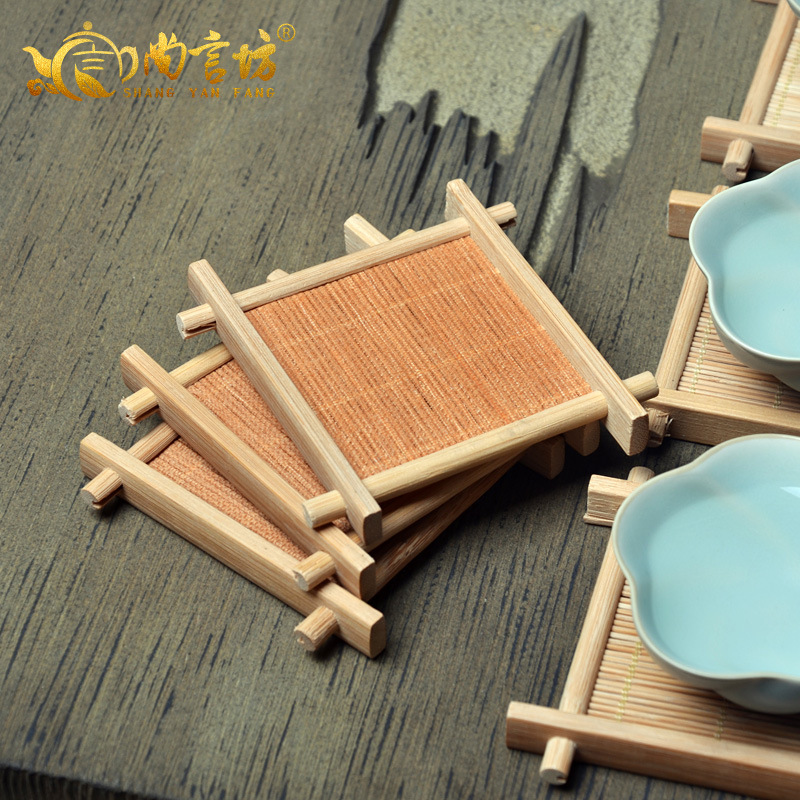 Maestro de bambú Montaña Rusa Kung Fu juego de té accesorios ceremonia del té bandeja de la taza de té bandeja de té cuadrado en forma de té japonés