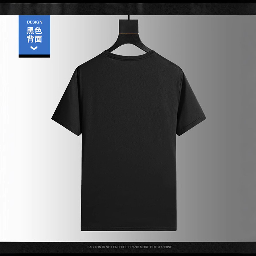 Plus Size 2025 Summer New Short-Sleeve T-Shirt for Men, Cotton, Summer Wear, Fashionable Casual Round Neck Half-Sleeve