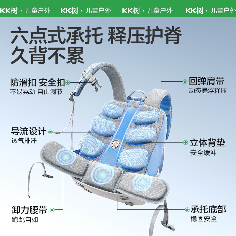 KK Tree Suspender Escuelas escolares para estudiantes de primaria Niños y niñas de primer a tercer y sexto grado