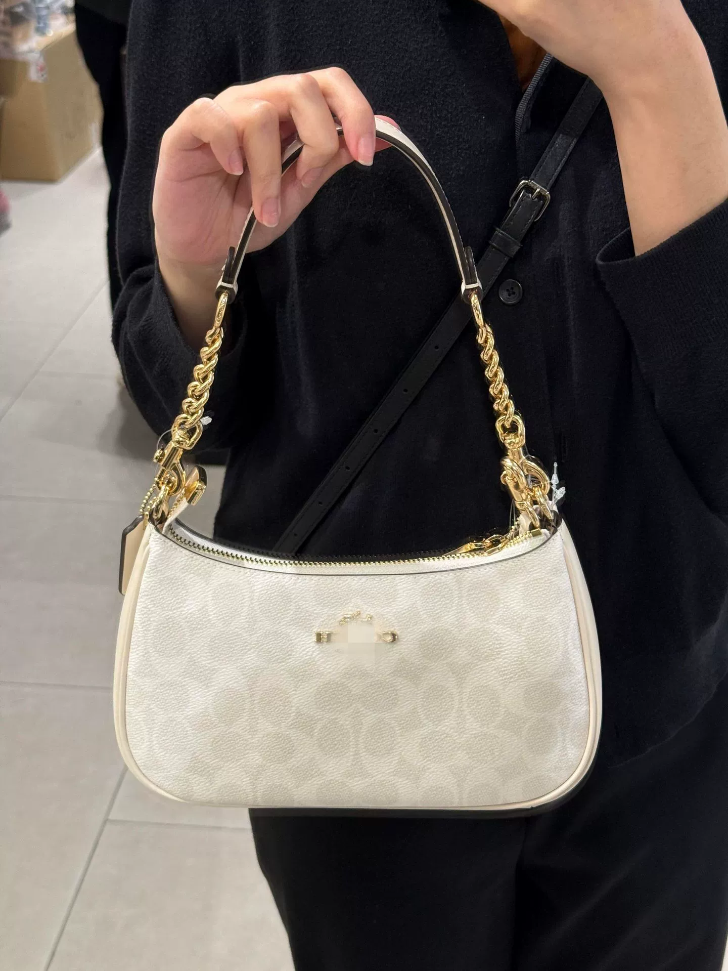 Унтарм сумка (Underarm bag) бренда 寇家, ретро сумка через плечо, цепь, однобортная сумка