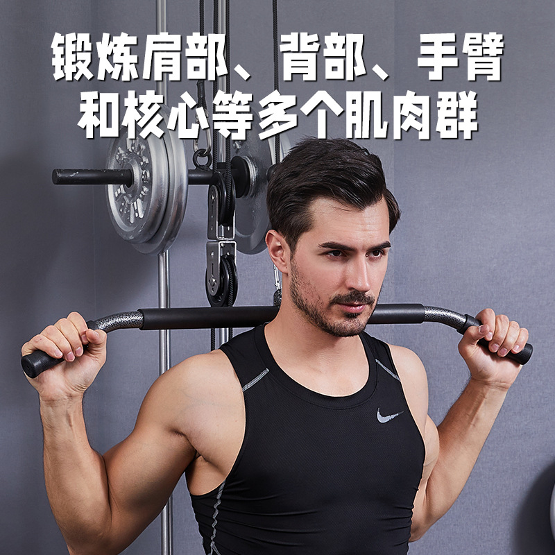 Barra de tracción recta larga y corta barra de tracción varilla de tracción alta seca equipo de fitness mango accesorios de entrenamiento con pesas Barra de barra