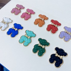 新しいアイデア塗装ベアーdiyアクセサリー携帯ケース美容材料合金ベアー髪飾りネクタイins
