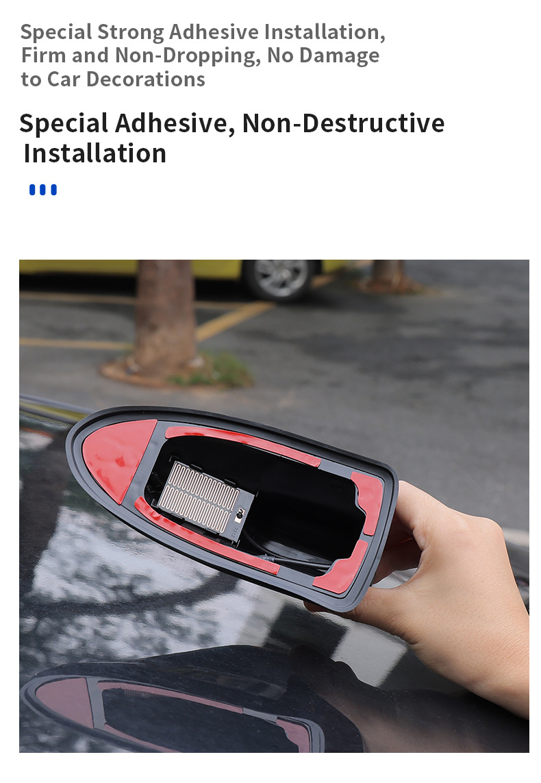 Factory new modified shark fin antenna with radio receiver, car roof decoration, signal booster, front-mounted car antenna