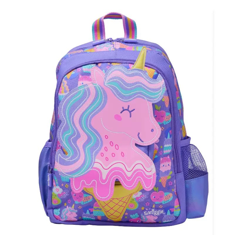 Australia Smiggle caricatura mochila de tamaño medio jardín de infantes mochila de hombro 3D con sombrero de caricatura