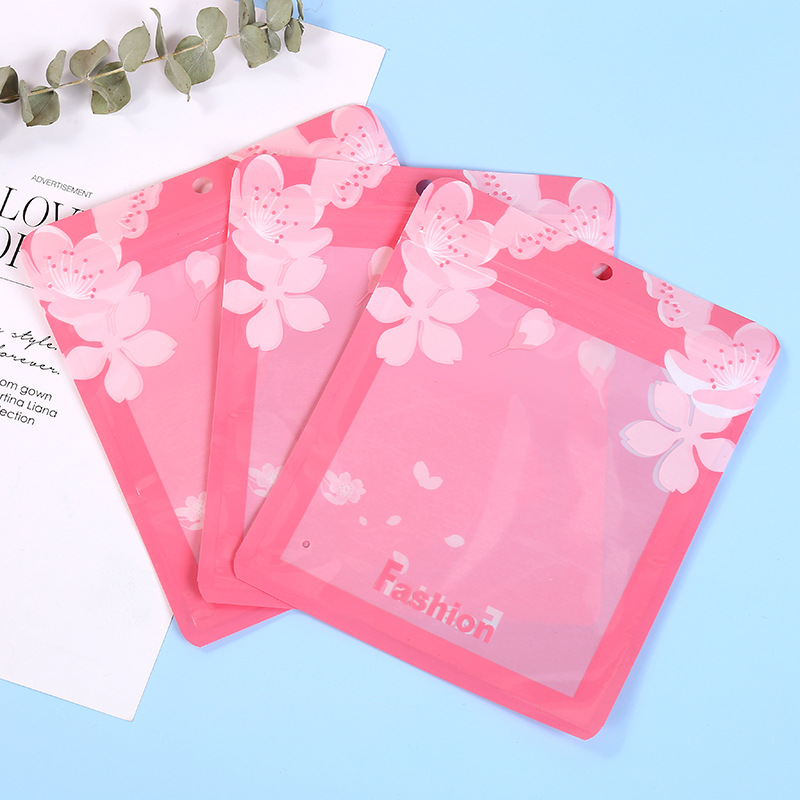 Children's warm underwear packaging bag adult clothing jewelry self-sealing bag scarf socks plastic packaging bag jewelry