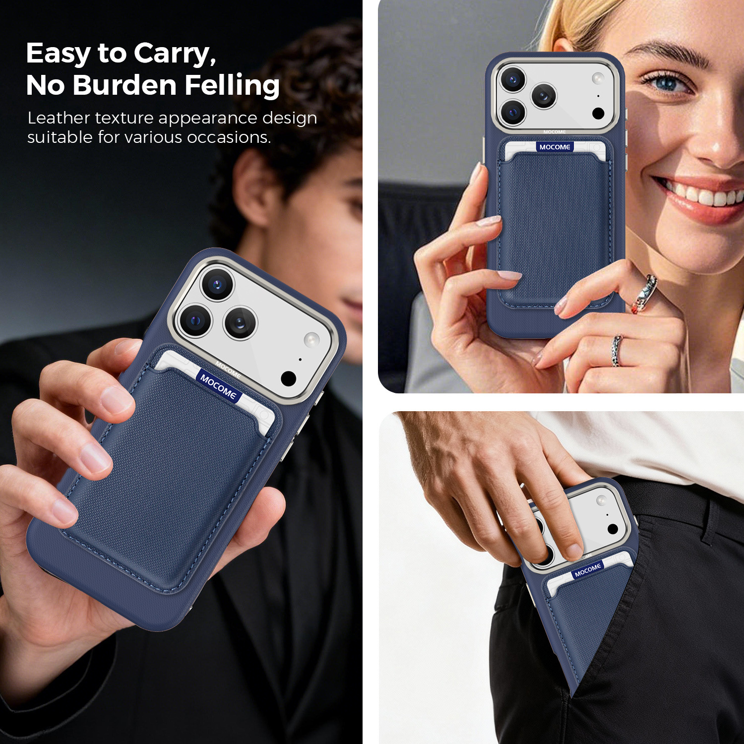 Ốp lưng từ tính iPhone 11-16 Pro Max chất liệu vải công nghệ MagSafe chống sốc — Cam【Ví thẻ】, Xanh dương【Ví thẻ】, Đen【Ví thẻ】, Xanh lá【Ví thẻ】 chi tiết 28
