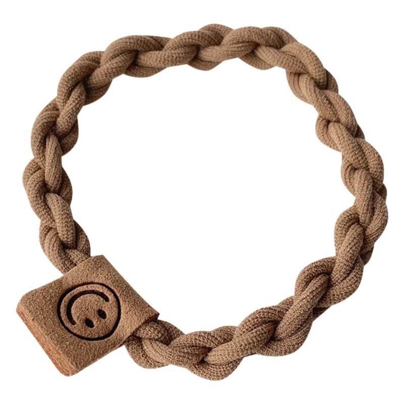 Banda para el cabello cuerda para el cabello cara sonriente cuerda para el cabello elástica alta para mujeres elegante y elegante banda de goma bolas para el cabello accesorios para el cabello tocado