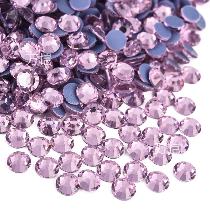 爆発的な輝きの平底イミテーションオパールラインストーン、衣類用アクセサリー、電気メッキガラスラインストーン、大型装飾品、DIYジュエリーアクセサリー材料